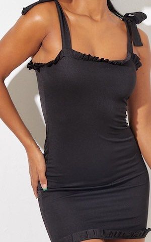 Plt black discount frill dress