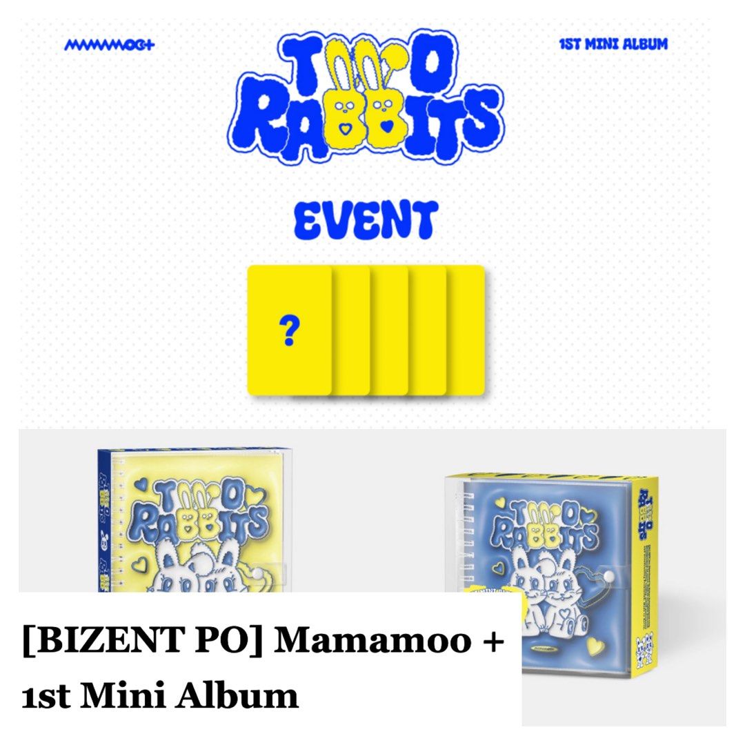 [PO] Mamamoo + 1st Mini Album Two Rabbits Bizent, Hobbies & Toys ...