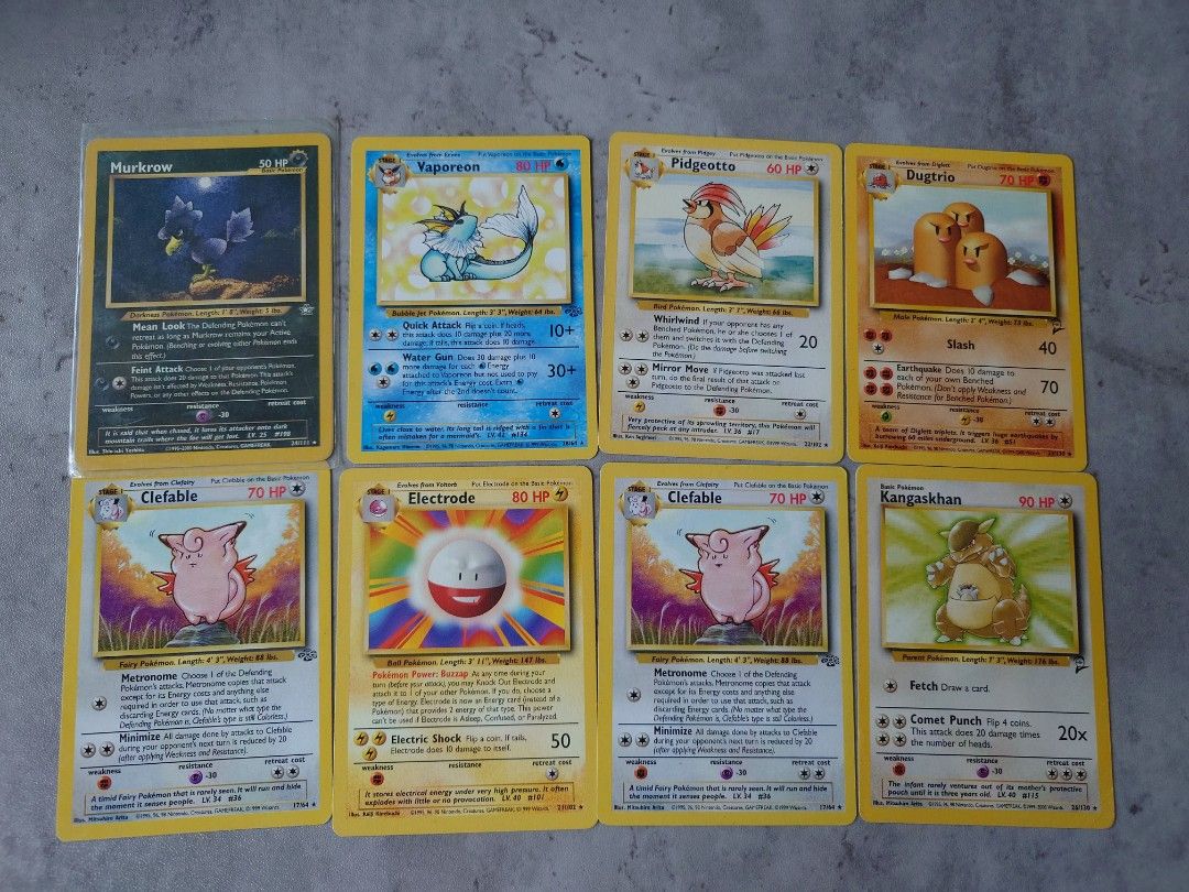 Pokmon card 1995,96,98 Rare normal, , & - Carousell