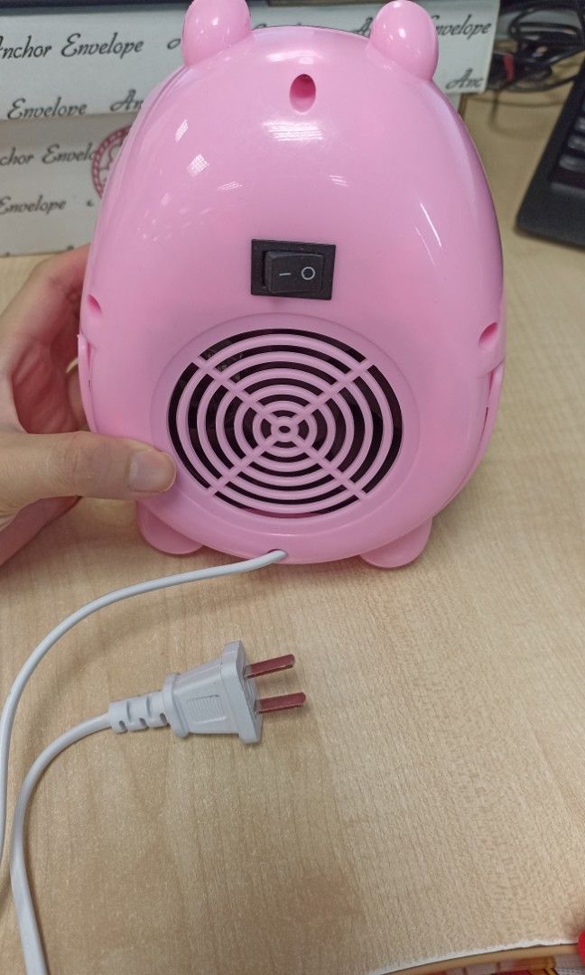 Portable electric mini warm safe fan heaters, Furniture u0026 Home Living,  Lighting u0026 Fans, Fans on Carousell