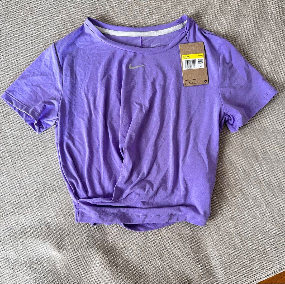 Purple Nike DRI FIT top Women s Fashion Activewear on Carousell