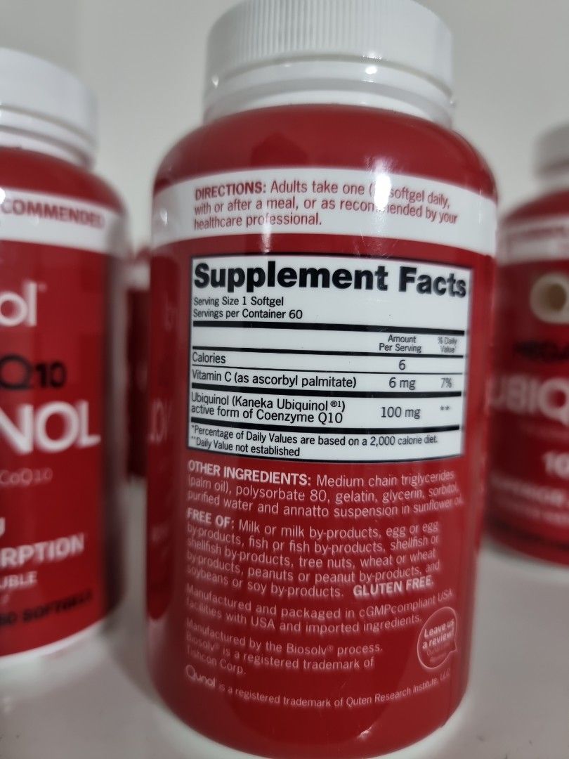 Qunol Mega CoQ10, Ubiquinol 100mg(60/100/120 softgel) (Category: Vitamins & Supplements) located in Singapore. Submitted by seandouglas (Listing ID 1243527574, Image 3). Description: Qunol Mega CoQ10 Ubiquinol 100mg 60 Soft Gels -$33.00 sold out 100 Soft Gels -$52 120 Soft Gels - $65. Expire 07/2028 self collect at TPY310001 or Ninja van @$3 Last Price.