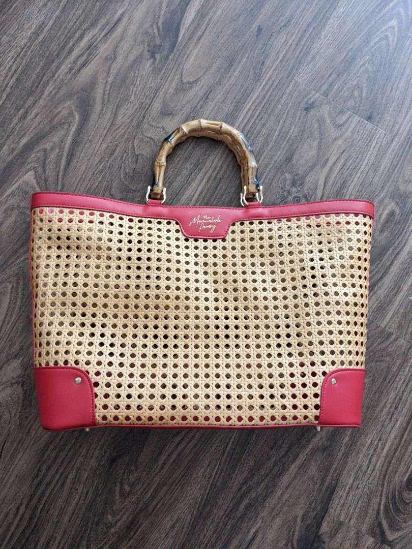Rattan hotsell shopping bag