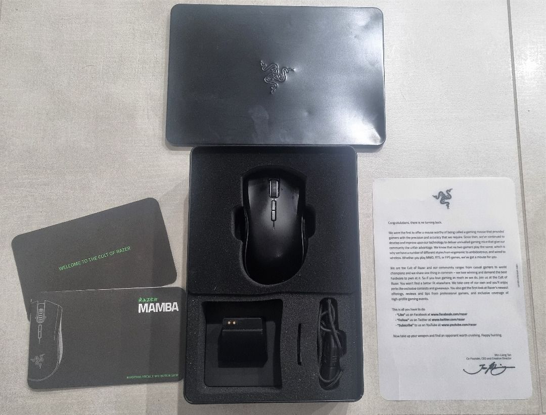 Razer Mamba Chroma RGB Wireless 16 000 Dpi Gaming Mouse