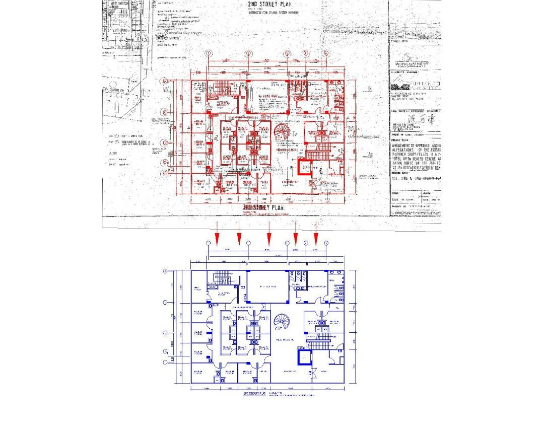 Trace Re_Drawn to scale Autocad Drawing PDF Old Plans to new life ...