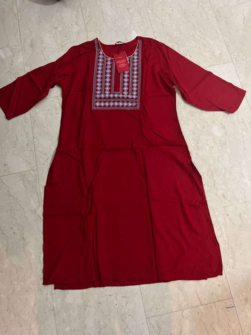 Red Dress. Indian kurti, Women's Fashion, Dresses & Sets, Traditional &  Ethnic wear on Carousell