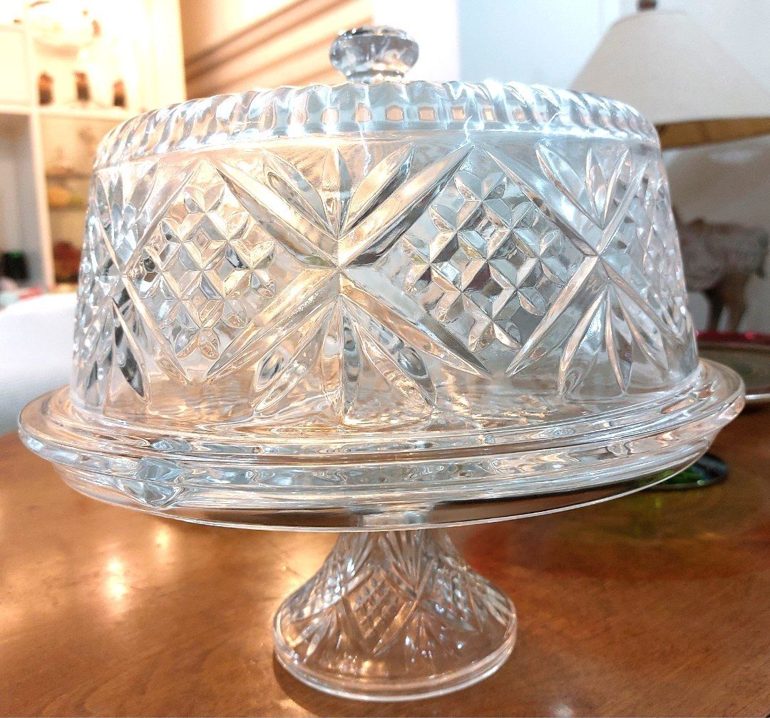 Beautiful Antique Crystal Cake Plate Stand 11-1/2 - Etsy