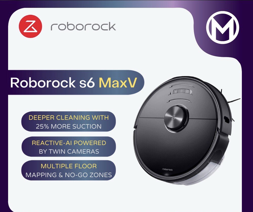 Roborock S6 MaxV, TV  Home Appliances, Vacuum Cleaner  Housekeeping on  Carousell