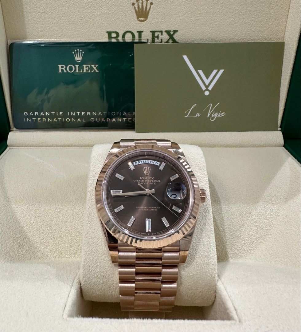 Rolex 228235a 228235 choco diamond Day Date