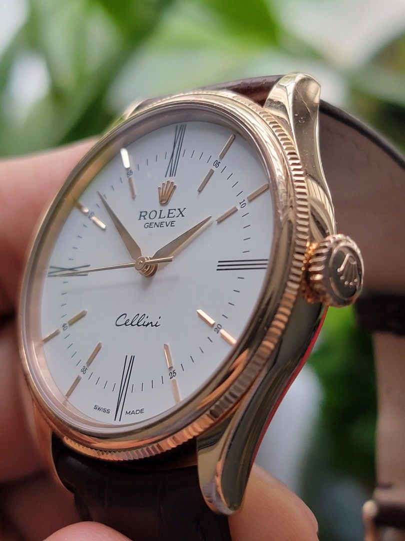 Rolex cellini best sale time rose gold