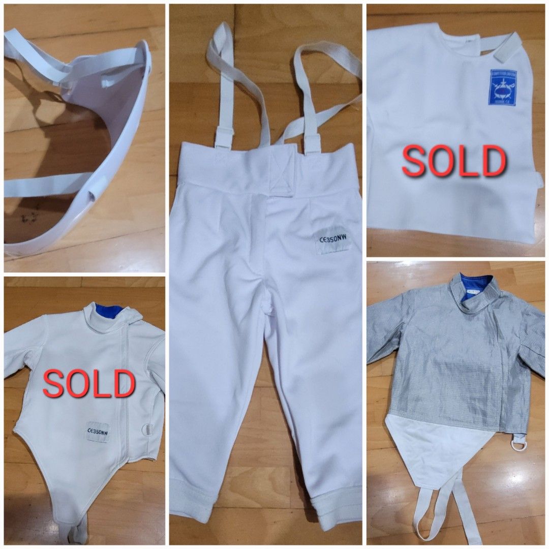 Sabre Fencing gear for kids, Sports Equipment, Sports & Games, Combat