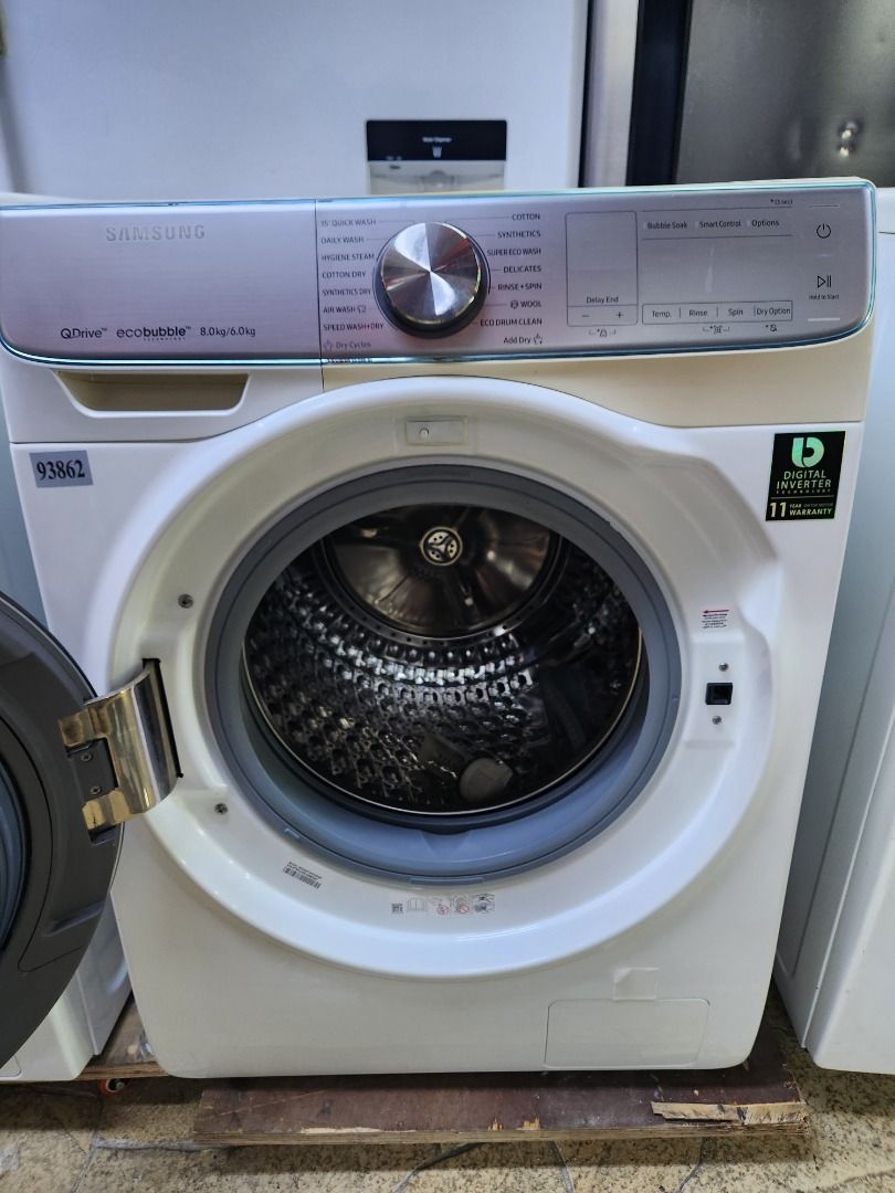 Samsung 8.5 kg q drive washing machine shop & 6kg condenser dryer combo