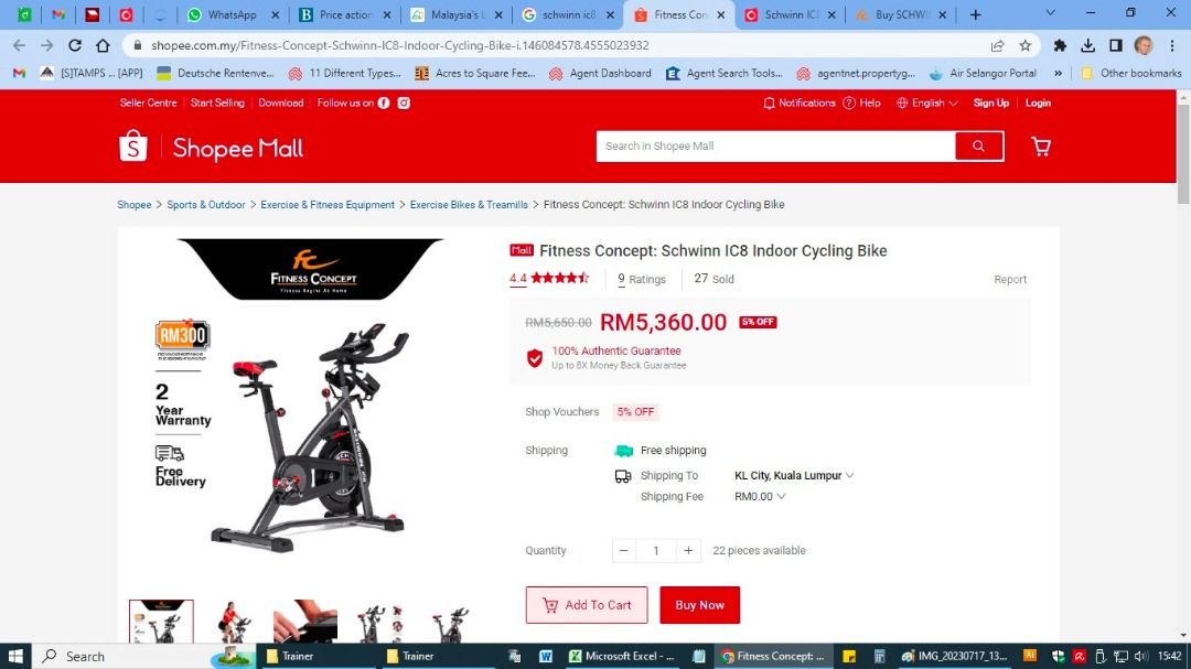 Schwinn best sale ic8 comprar