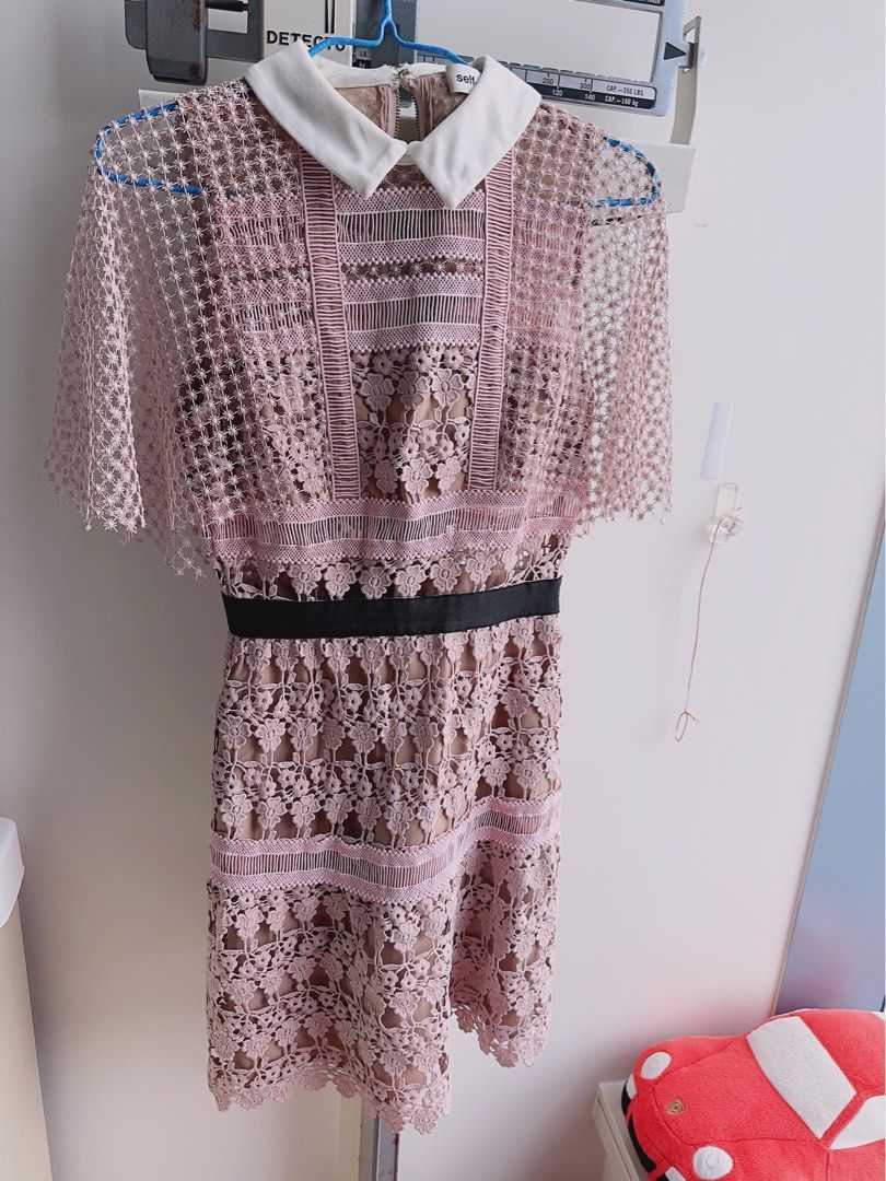 Self portrait floral vine cape shop mini dress