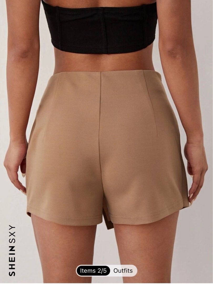 SHEIN Split Skort (Category: Skirts) located in Subang Jaya. Submitted by hansssolo (Listing ID 1243695235, Image 2). Description: NEVER WORN BEFORE, NO TAG. Rp: 33myr Selling for: 25myr Reason to let go:- Lost weight and couldnt fit me anymore. Too loose for me. Non see through. .