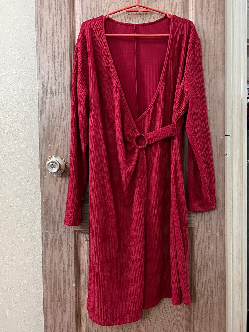 Shein Wrap Around Dress, Women's Fashion, Dresses & Sets, Evening