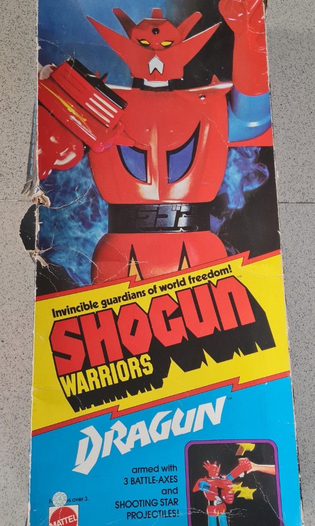 Shogun Warriors Dragun Dragon (Category: Figurines & Statues) located in Paranaque City. Submitted by gracey332 (Listing ID 1243541263, Image 1). Description: Notice: > ACTUAL PHOTOS posted > In original box, accessories complete. >>>> What you see is what you get. <<<<<<< > Original / Authentic > Give us a chat if you have questions / inquiries before purchasing. Thank you!.