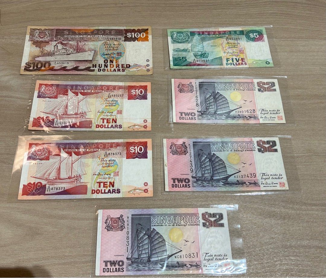 Singapore Old Notes SHIP SERIES, Hobbies & Toys, Memorabilia &  Collectibles, Currency on Carousell