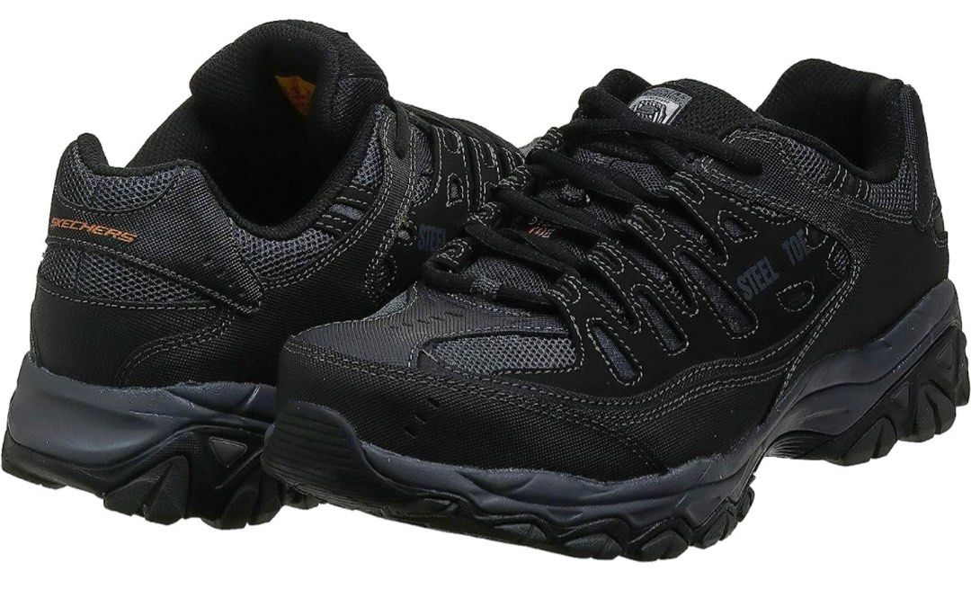 skechers mens work shoes steel toe