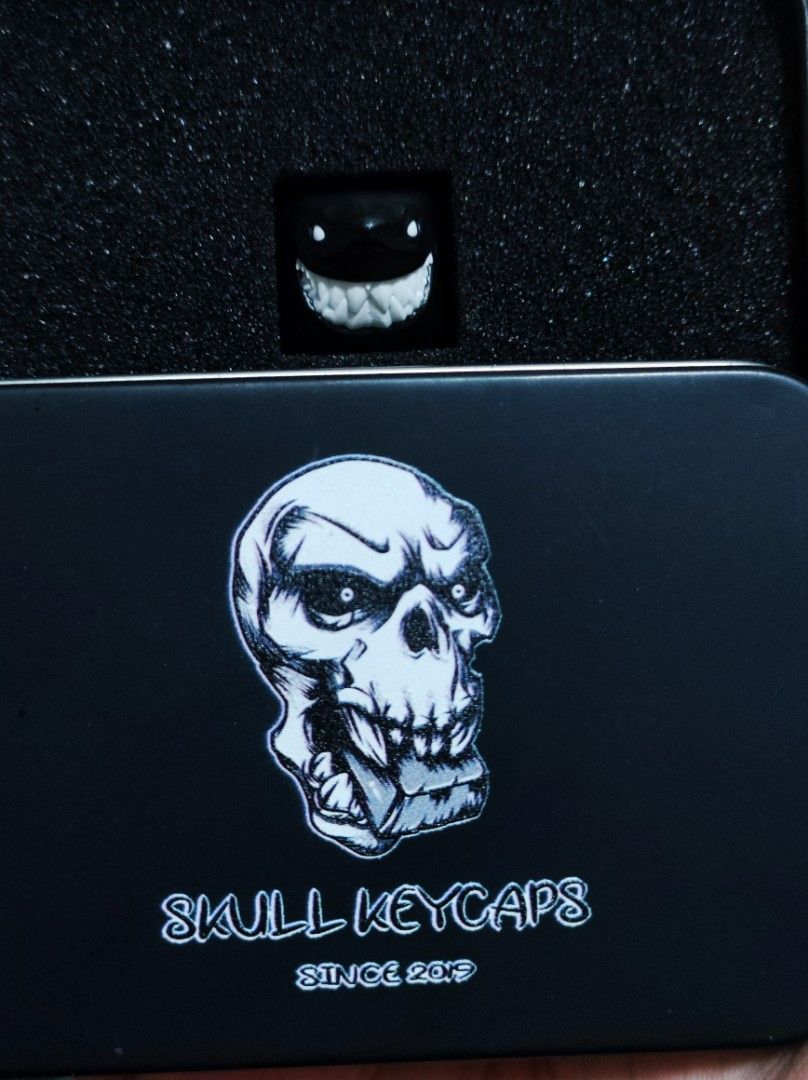 Skull Keycaps Megalodon Monochrome [WoB] (Category: Computer Keyboard) located in Manila. Submitted by NB.Kingz13 (Listing ID 1243534596, Image 3). Description: ARTISAN KEYCAP [Skull Keycap] No Authenticity Card No Tin Box No Stickers Got it from bundle. Technically I'm the 2nd owner of this keycap.