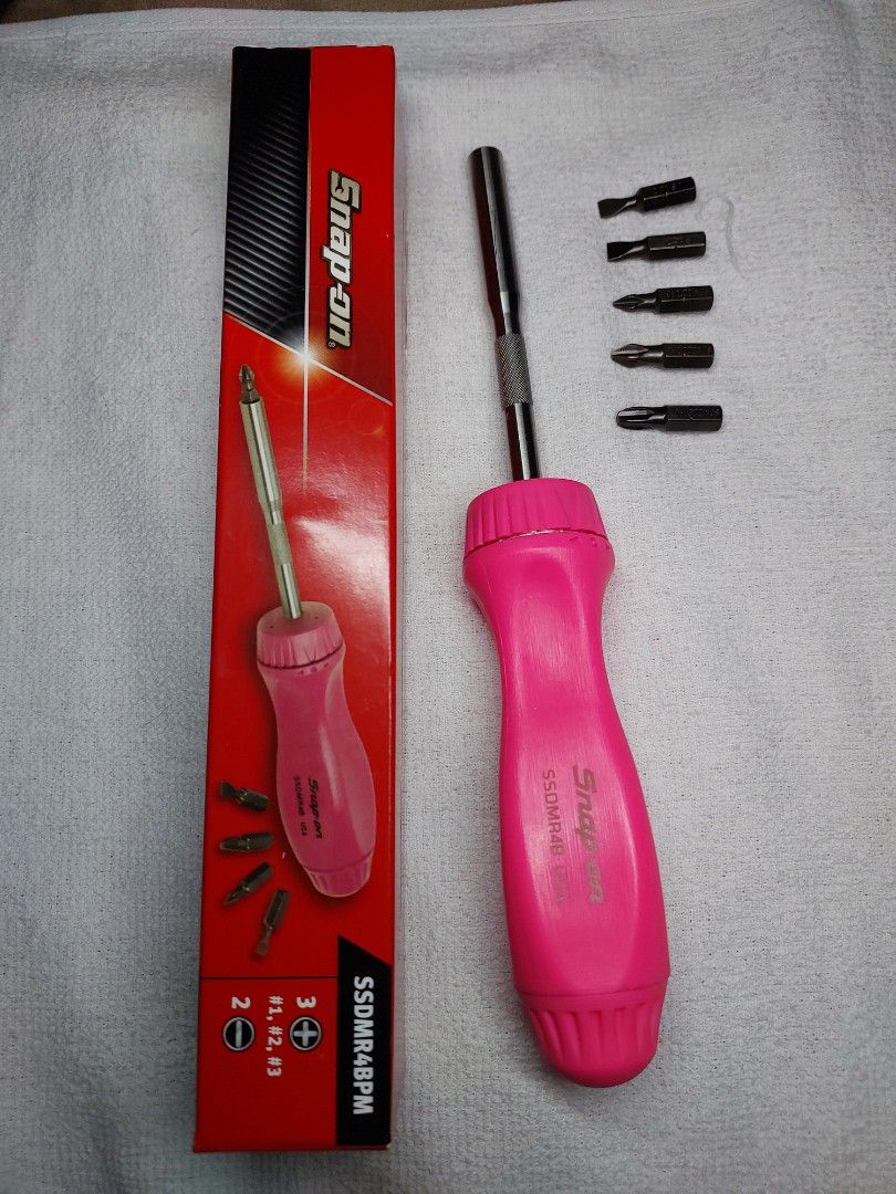 Pink Snap On Ratching Snap-on Ratcheting Hard Handle Screwdriver, Furniture & Home Living ...
