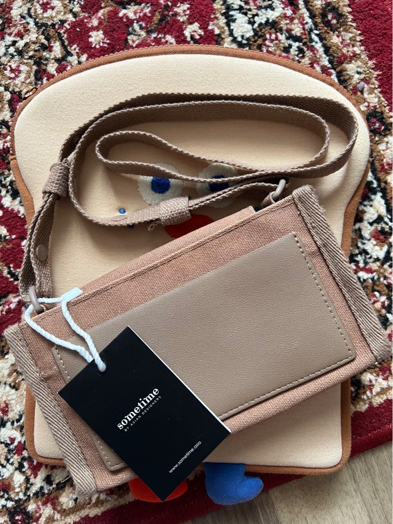 Sometime by Asian Designers Estoti XS Crossbody Micro Bag Mocha