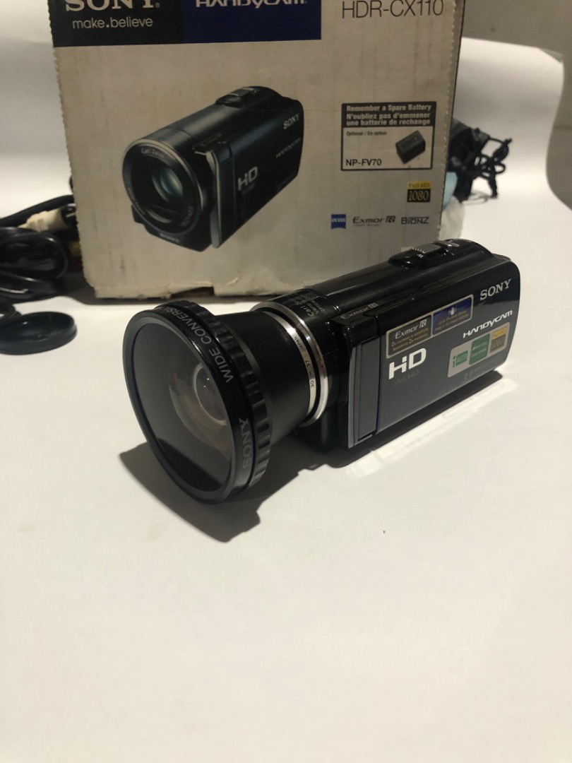 Sony HDRCX110 w/ Wide Lens, Photography, Video Cameras on Carousell
