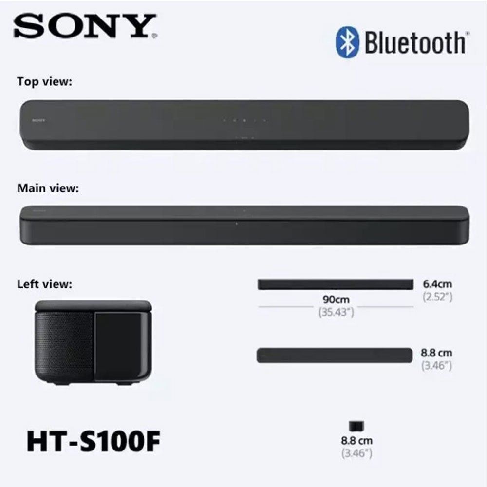 SONY HT S100F Soundbar with Bluetooth Audio Soundbars Speakers