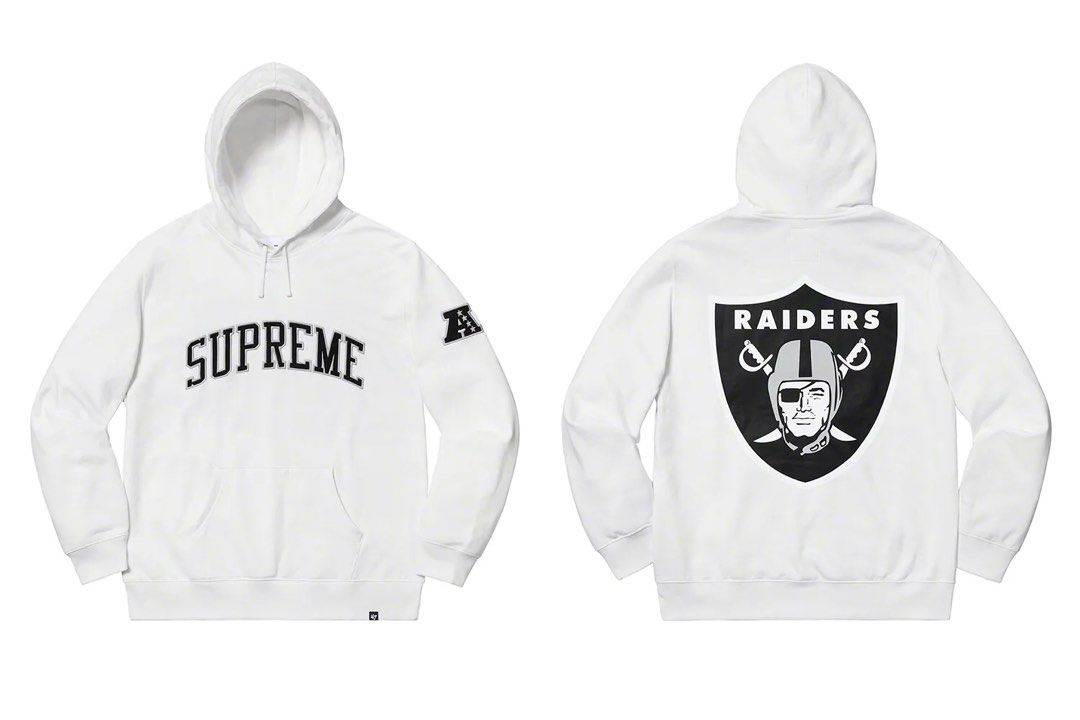 SS19 Supreme x Raiders x 47 Men s Fashion Tops Sets Hoodies