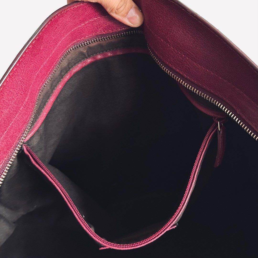 Saint laurent burgundy discount tote