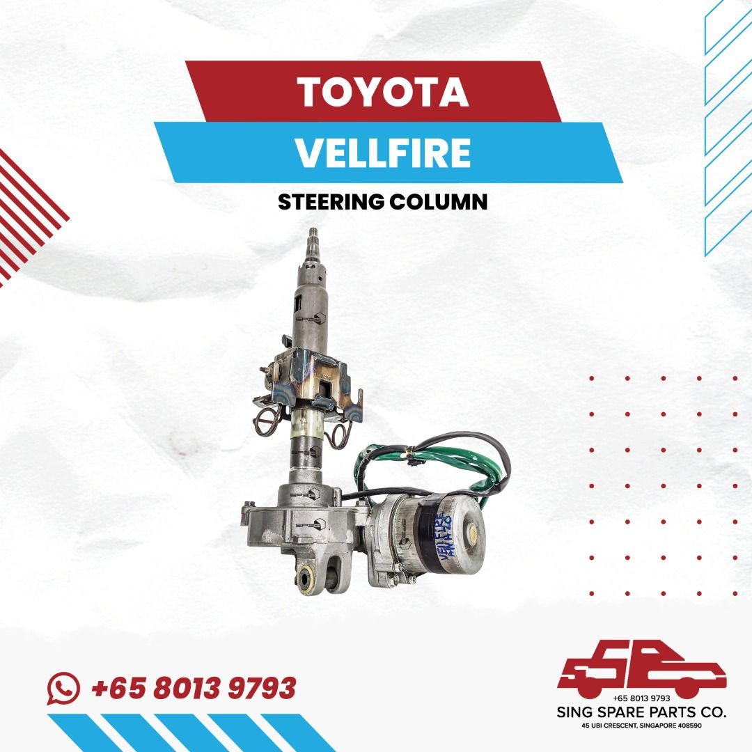 Steering Column Toyota Vellfire Power Steering Rack and Pinion Power