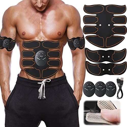 ABS Stimulator, Ab Machine, Abdominal Toning Belt Muscle Toner Fitness  Training Gear Ab Trainer Equipment for Home