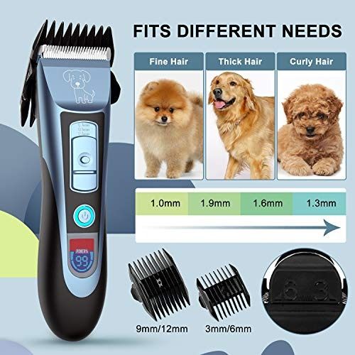 Uiter Dog Clippers Grooming Clippers Kit Low Noise Rechargeable