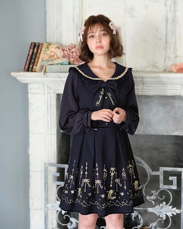 SUPER RARE ITEM - Liz Lisa Twinkle Stars Onepiece NAVY (limited ...