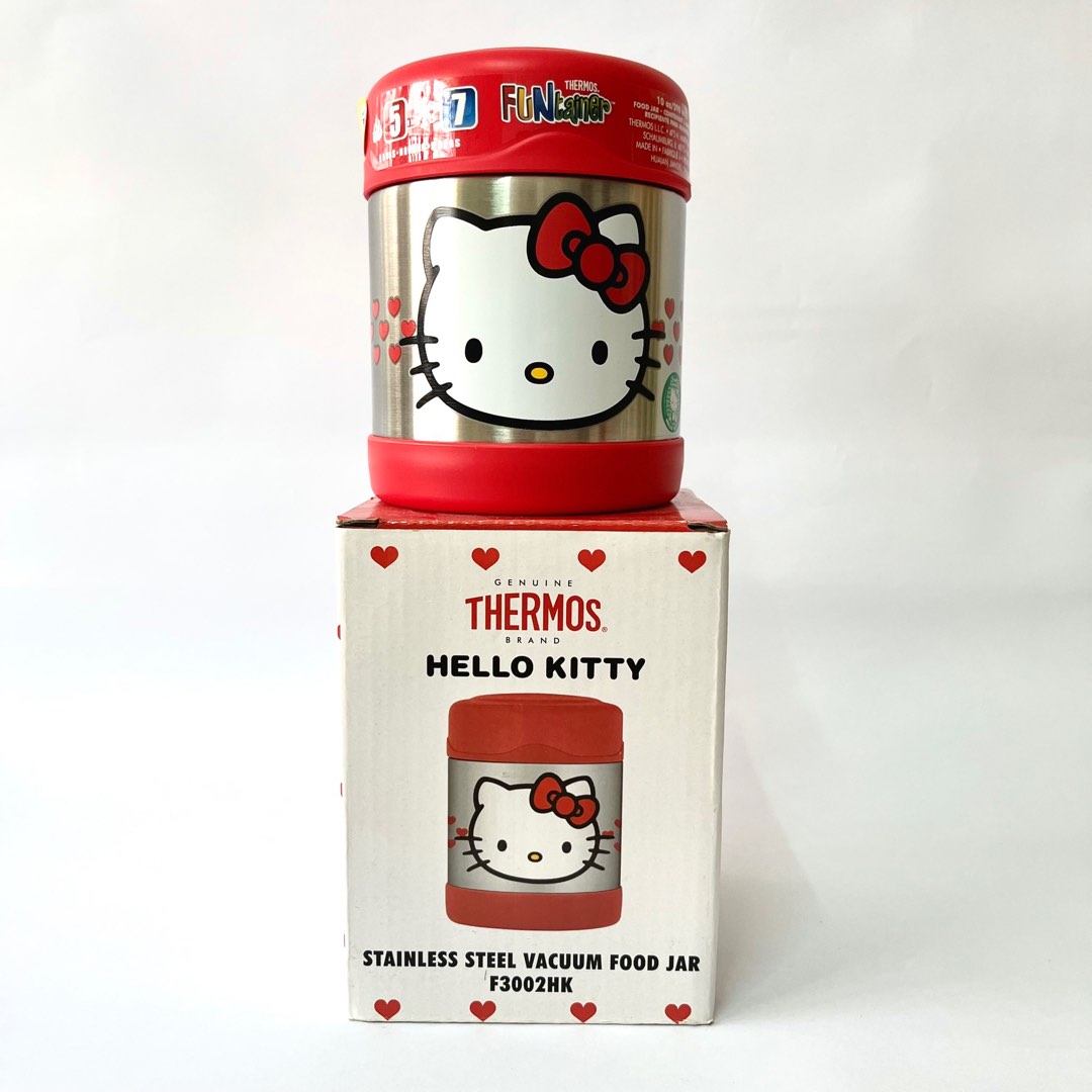Thermos Hello Kitty Food Jar Vacuum 290ml, Furniture & Home Living, Kitchenware & Tableware