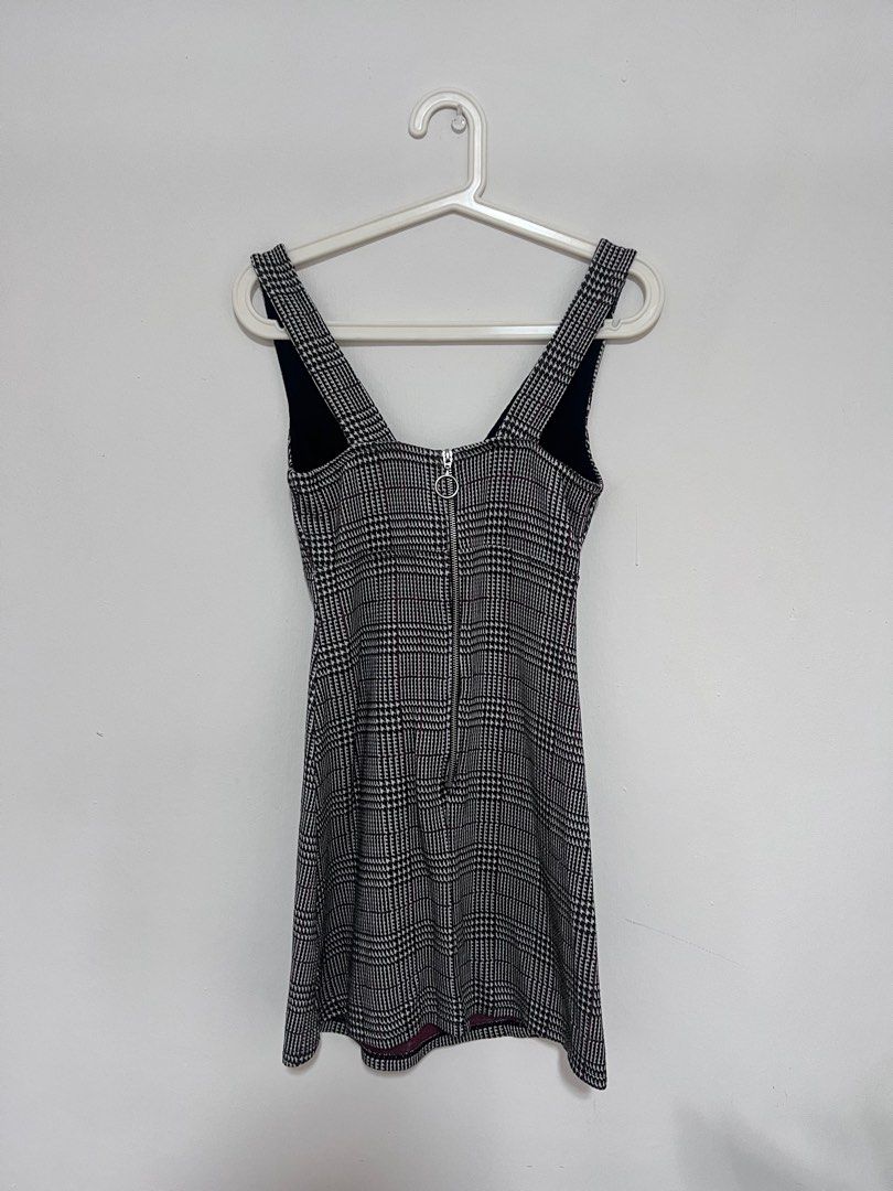 Checked sales dress topshop