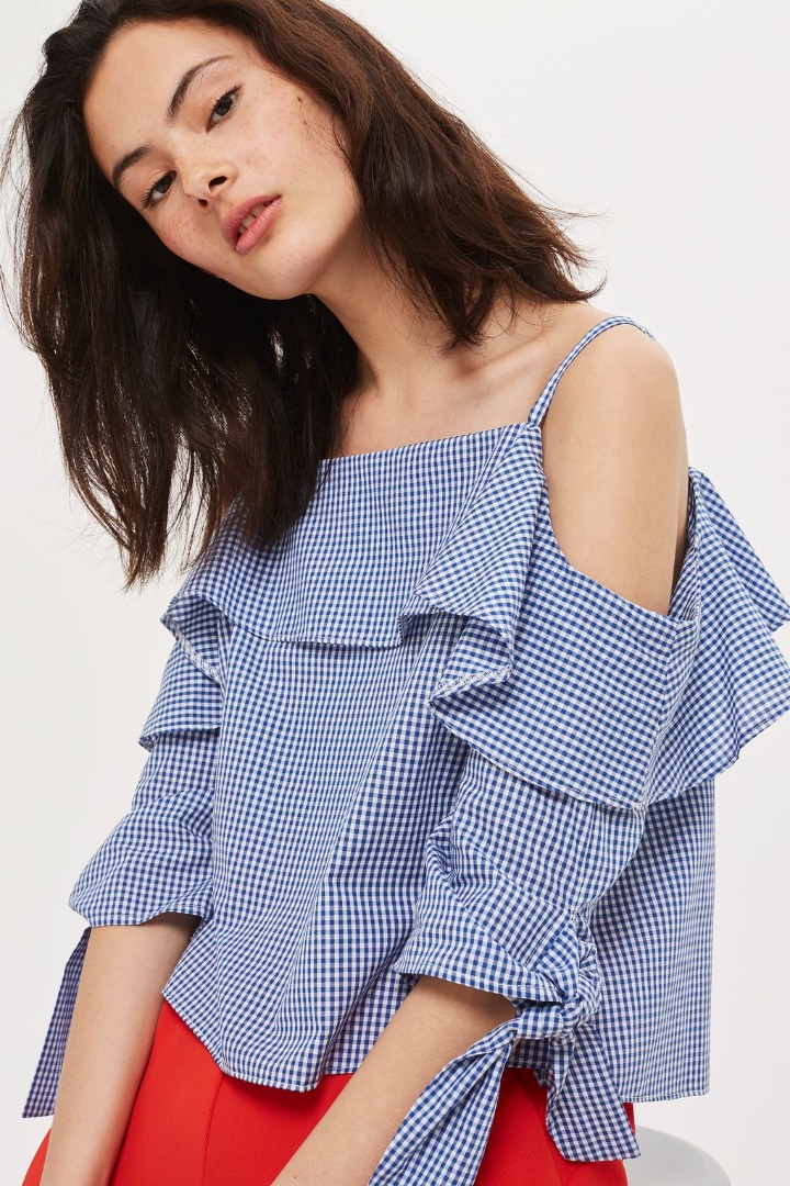 Topshop cold shoulder top sale
