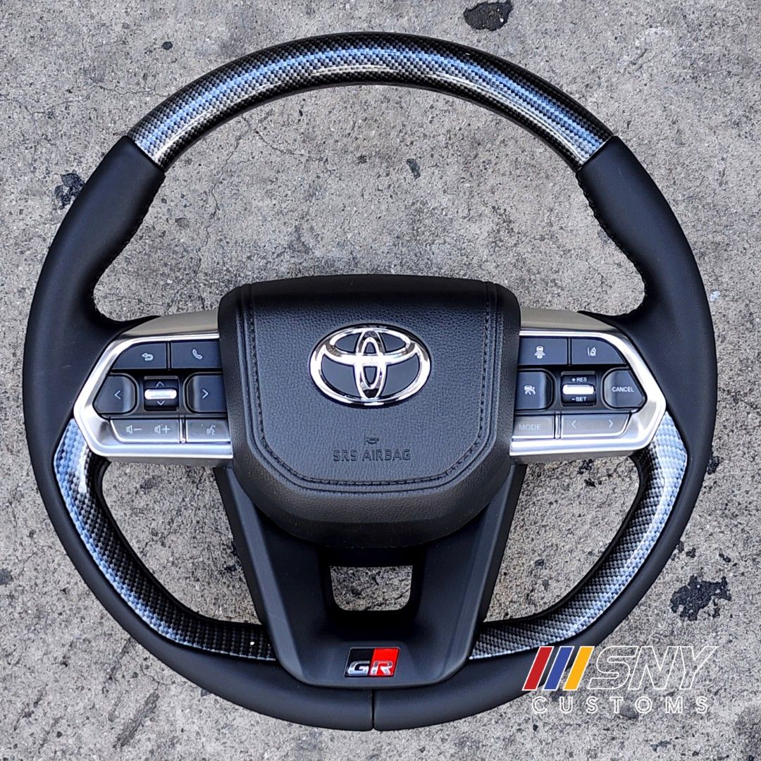 Toyota Carbon Steering Wheel Land Cruiser LC300 LC200 LC100 Fortuner