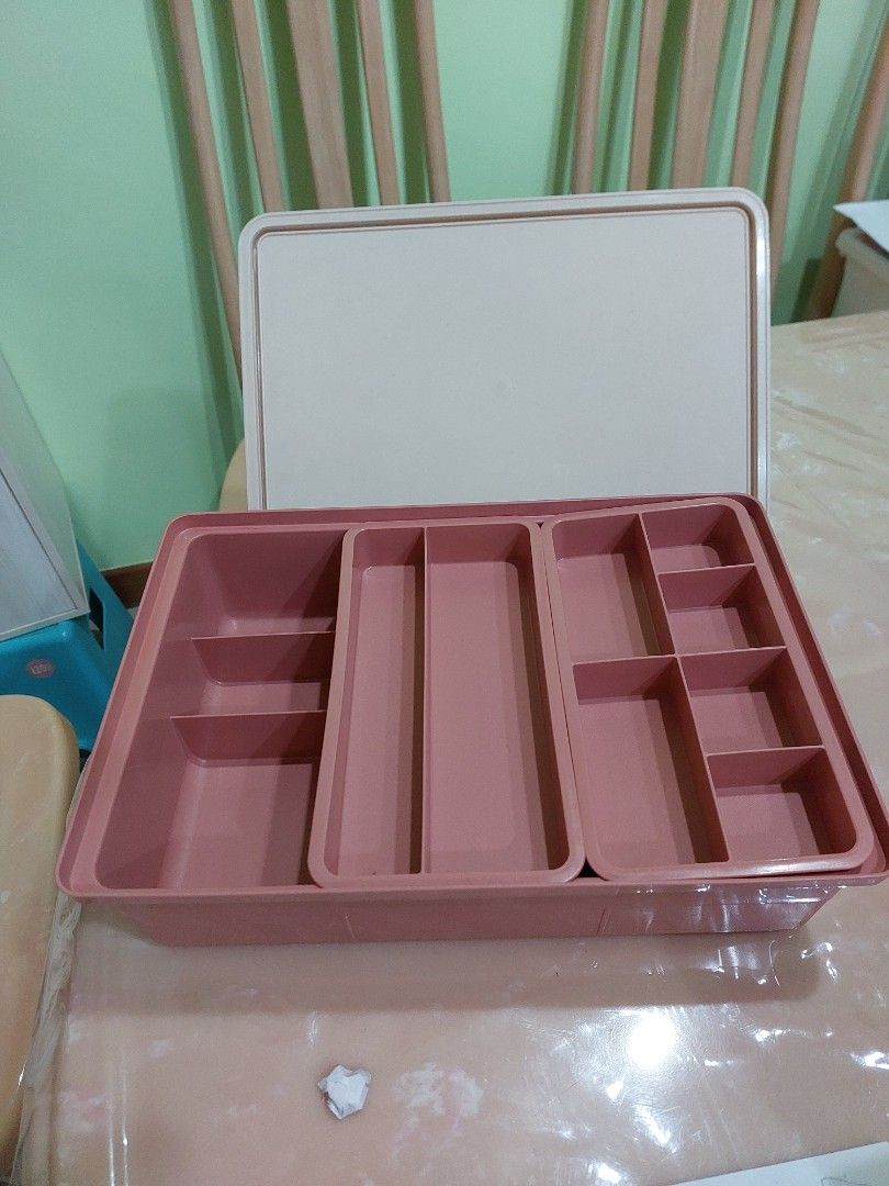 Tupperware storage box organizer, Furniture & Home Living, Kitchenware