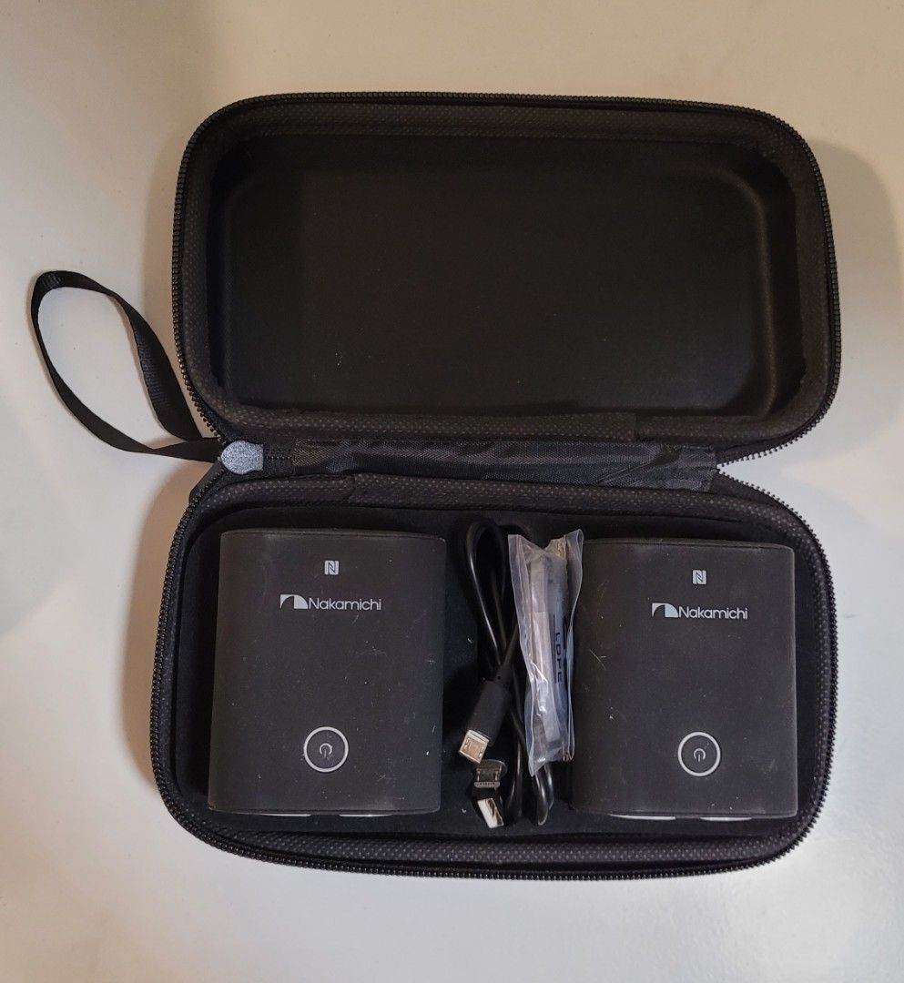 Twin Wireless Portable Stereo Speakers Nakamichi Audio