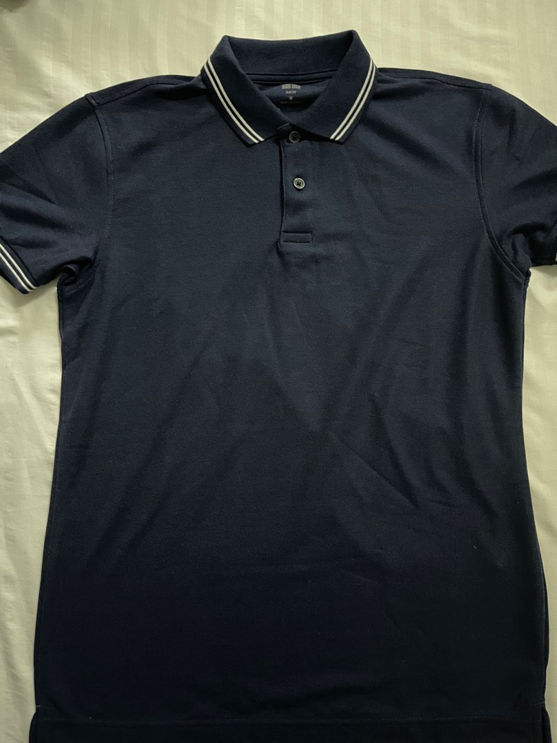 Uniqlo Blue Polo Shirt (Size M), Men's Fashion, Tops & Sets, Tshirts