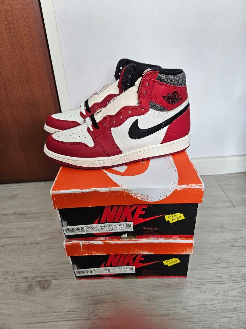 US 9.5 Nike Air Jordan 1 Lost Found Men s Fashion Footwear