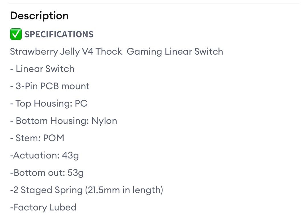 Used Strawberry Jelly V4 Switch, Computers & Tech, Parts & Accessories, Computer Keyboard on