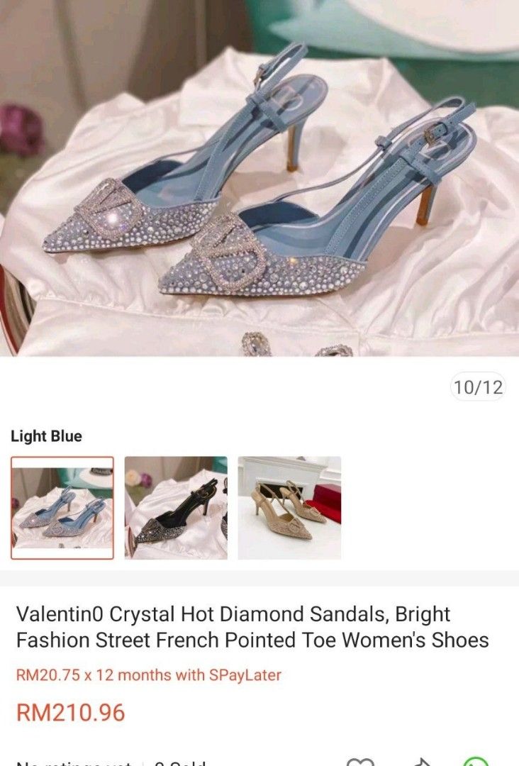 Valentino crystal Hot Diamond Inc Original Box