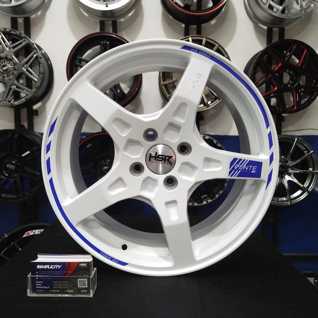 Velg Mobil Palang 5 Ring 16 PCD 4X100 Mobil brio,agya,jazz, Aksesoris
