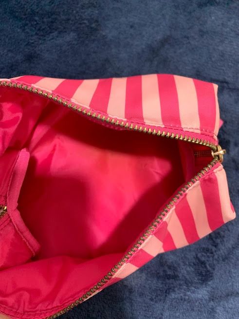 Cosmetic Bag Pink Stripe