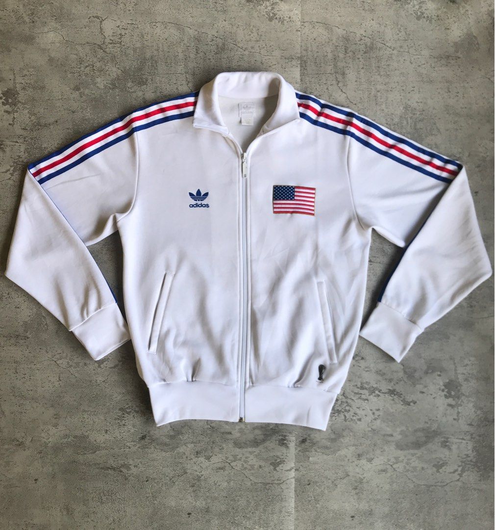 VINTAGE ADIDAS FIFA WORLD CUP USA COPYRIGHTS 1974 TRACKTOP JACKET, Fesyen  Pria, Pakaian , Atasan di Carousell