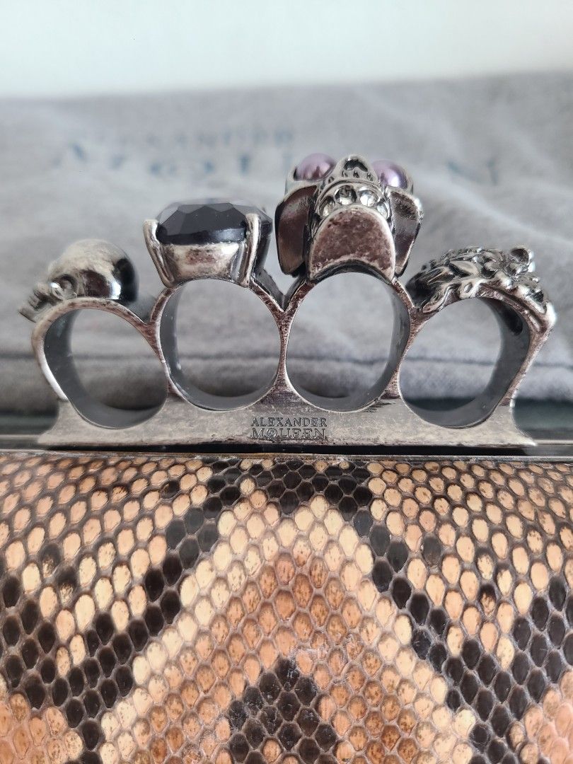 Alexander mcqueen cheap purse brass knuckles