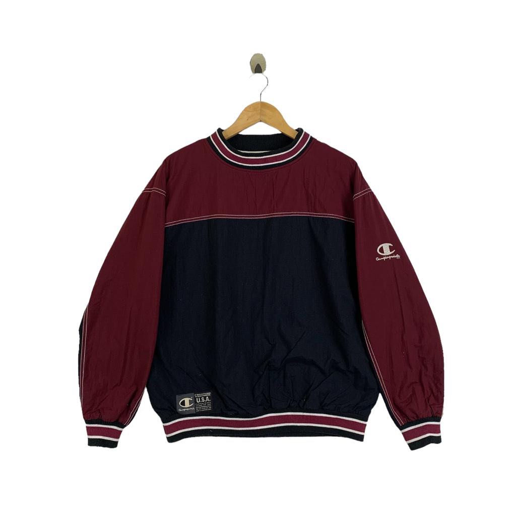 Vintage champion pullover windbreaker on sale