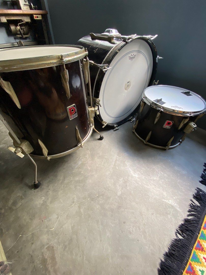Vintage Premier Drums, Hobbies & Toys, Music & Media, Musical Instruments on Carousell